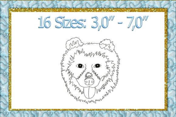 Chow Chow Machine Embroidery Design
