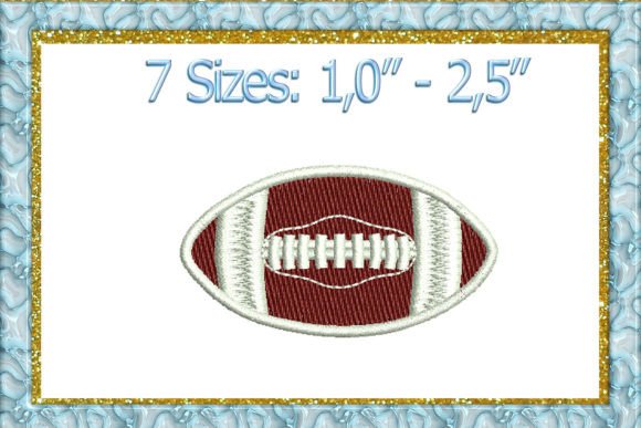 Mini Football Embroidery Design